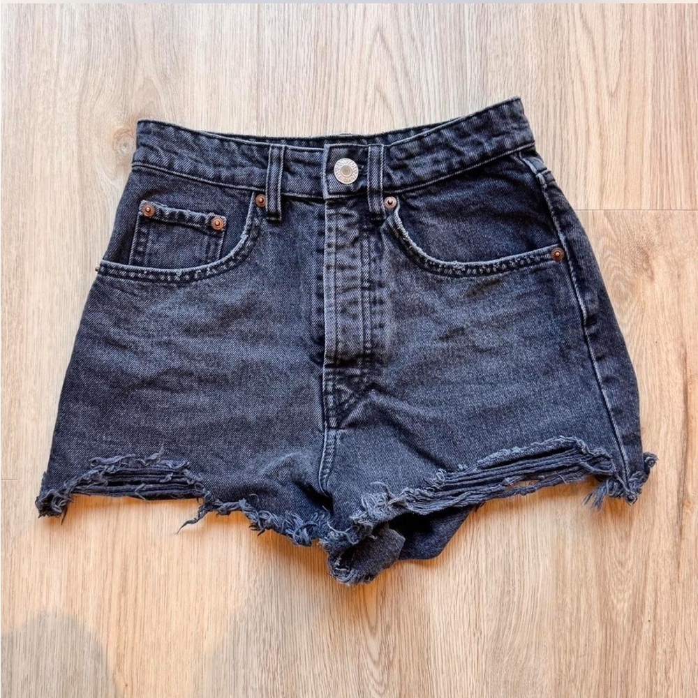 Zara Black Jean Shorts